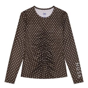 Planet Nusa LS2 Air Long Sleeve - Chocolate Brown/White Planets